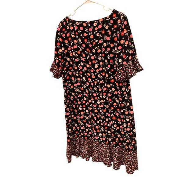 Talbots Womens Dress Plus Size 16 Black Floral Spring Preppy Work Office Career - Picture 5 of 10